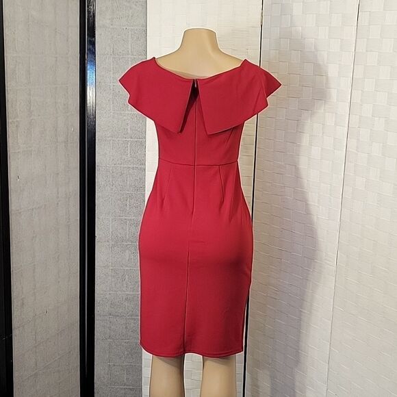BRAND NEW ALEXA B NITES V-NECKLINE BODYCON SHEATH DRESS - Picture 7 of 15
